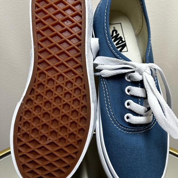 Vans Classic Navy Canvas Shoes - Picture 2 of 7